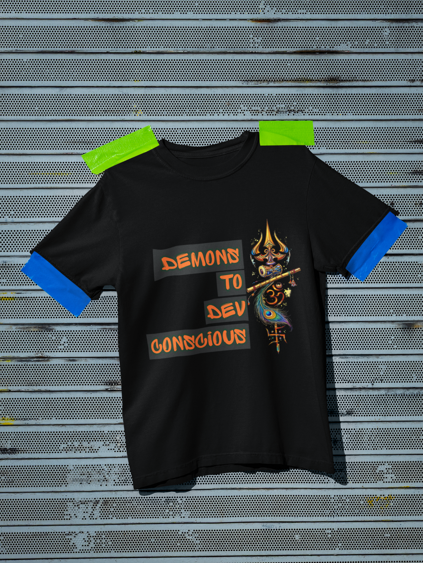Krishna Conscious T-Shirt | Newly designed for Lord Shiva Fans with embedded Trishul
